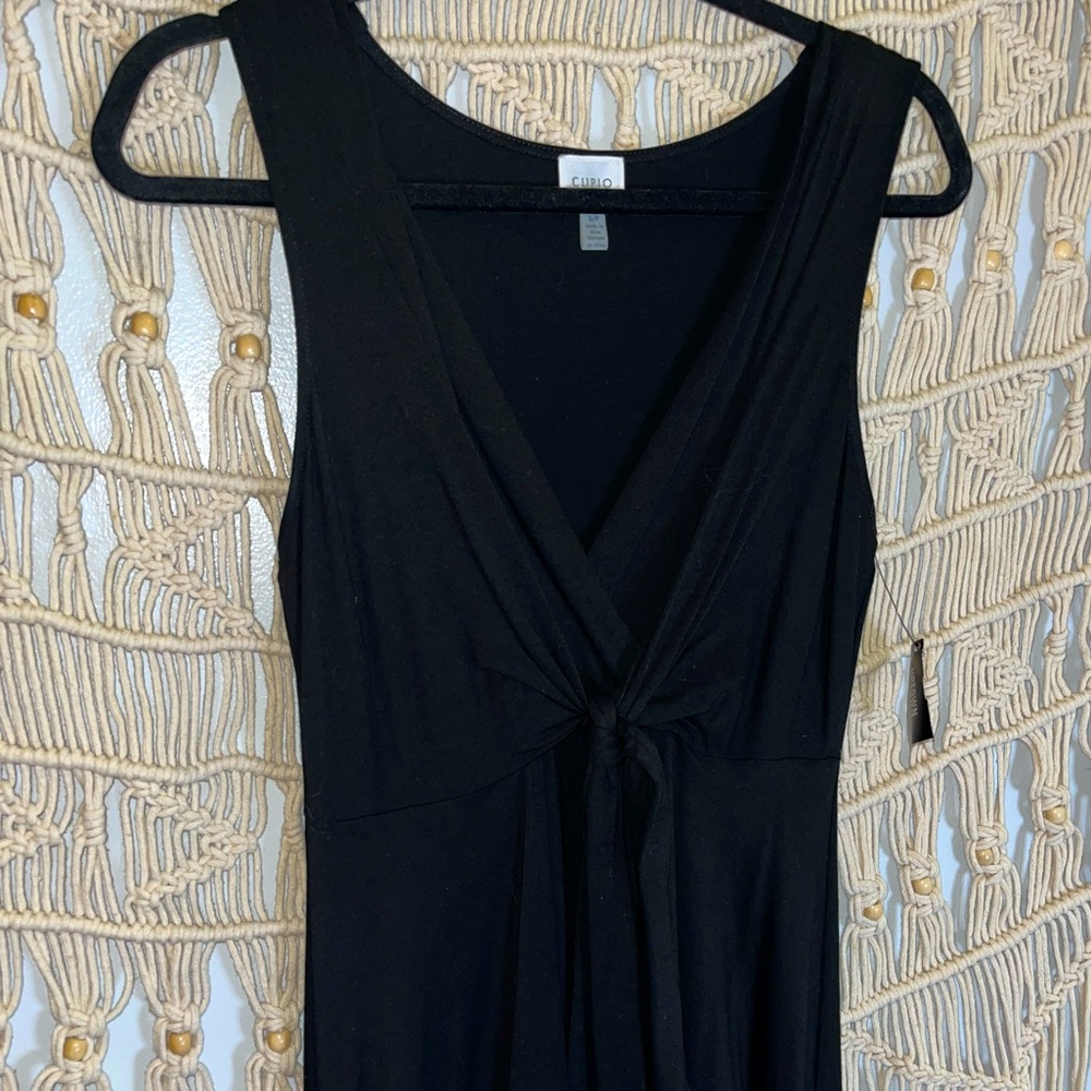 Cupio Black Midi Dress